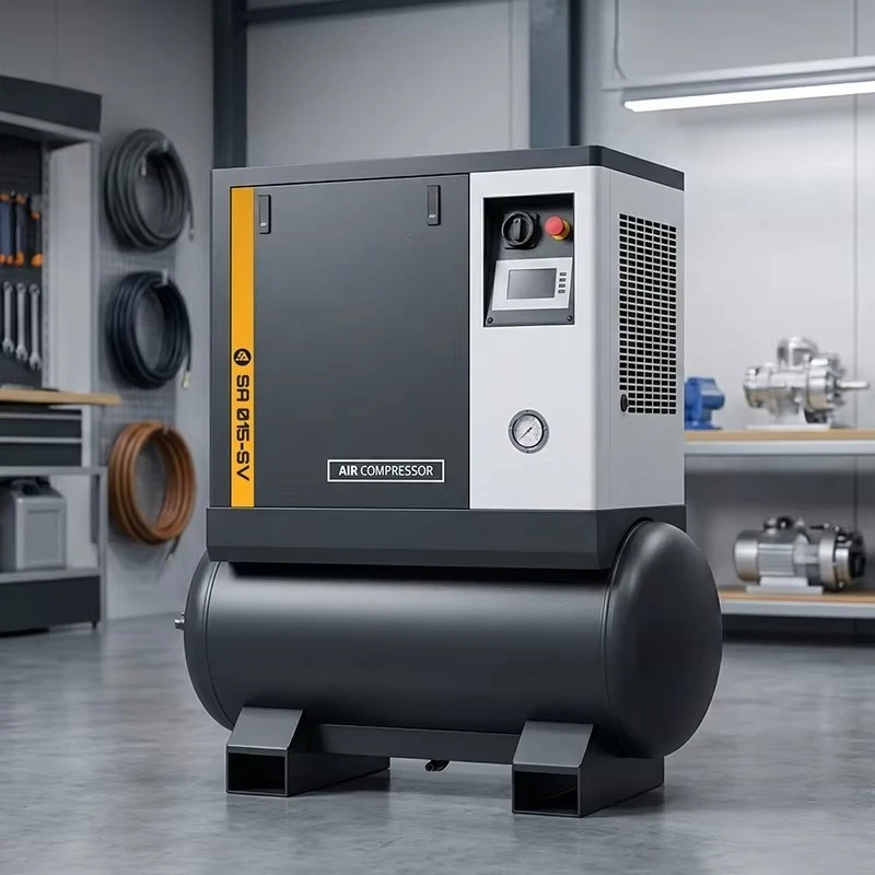 

Super Air 7.5kW Low Noise Air Compressor 10hp 1.1m³/min for Electronic Factory Small Appliance Assembly Line, Reliable