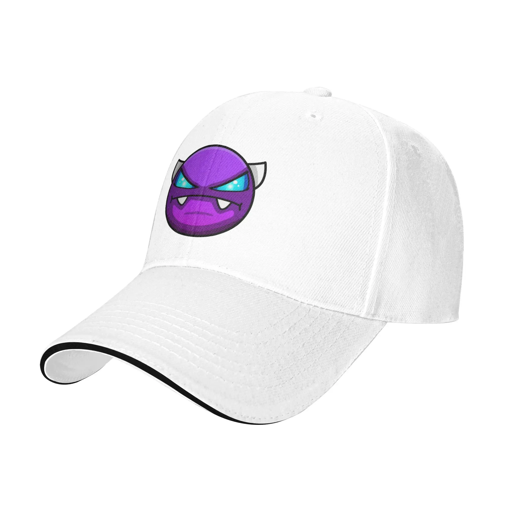 Geometry Cube Game Dash Baseball Cap Popular Easy Demon Sandwich Caps Unisex Polyester Hats Cap Outdoor