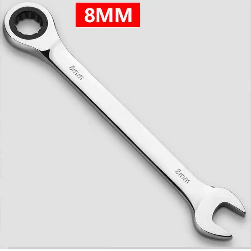 8mm Ratchet Combination Metric Wrenches Hand Tools Torque Gear Socket Nut Tools Not A Set of Key Car Tools