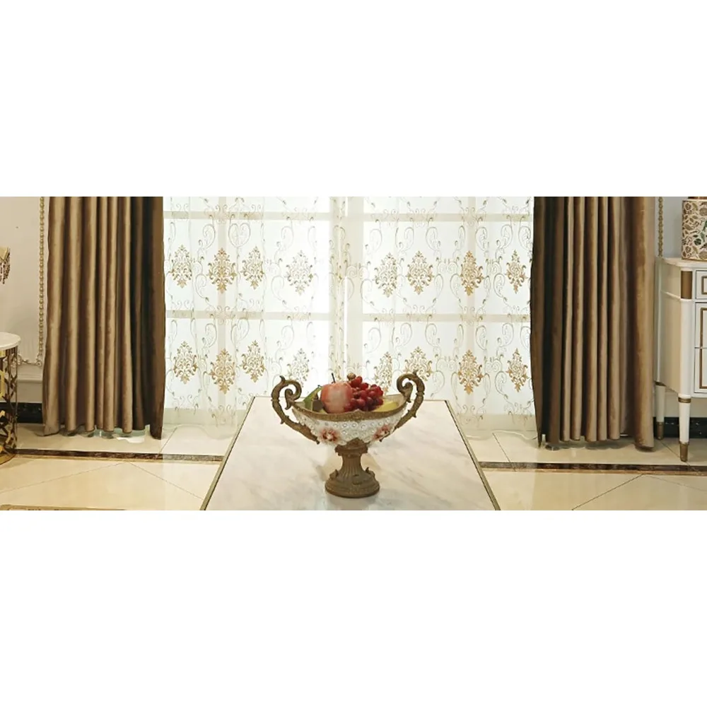 Tende oscuranti in velluto per camera da letto e soggiorno - Tende in tinta unita con giunture marroni, 2 pannelli, 54 larghe x 96 lunghe