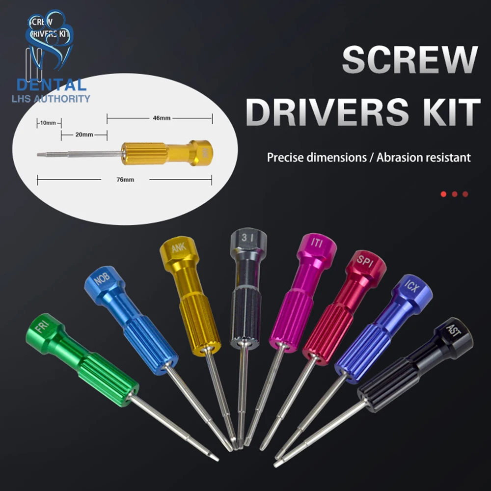 1Pc Dental Laboratory Stainless Steel Implant Screw Driver Dentistry Tool Kit Micro Screwdriver Dentist Instrument