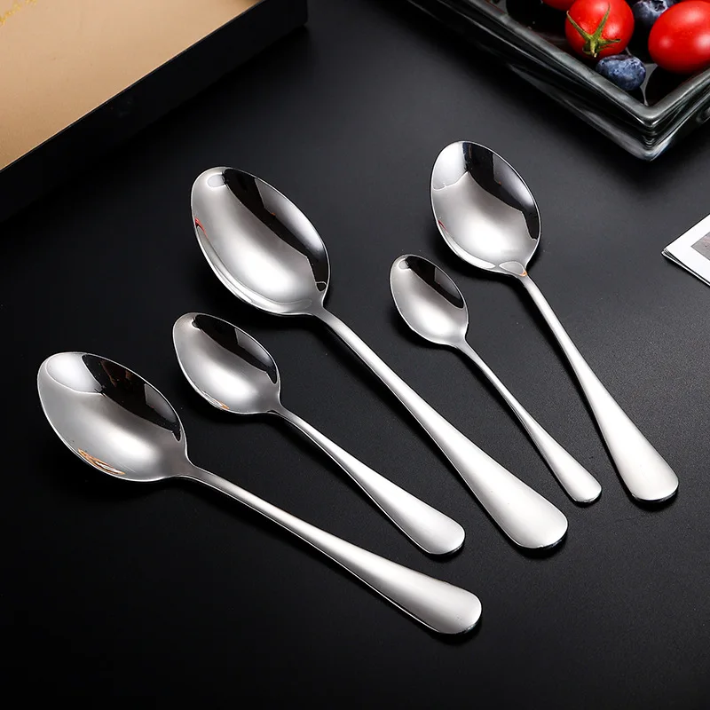 Jenny&Dave 1010 series 304 stainless steel tableware knife fork spoon set dessert spoon fork coffee spoon fine polishing cloth w