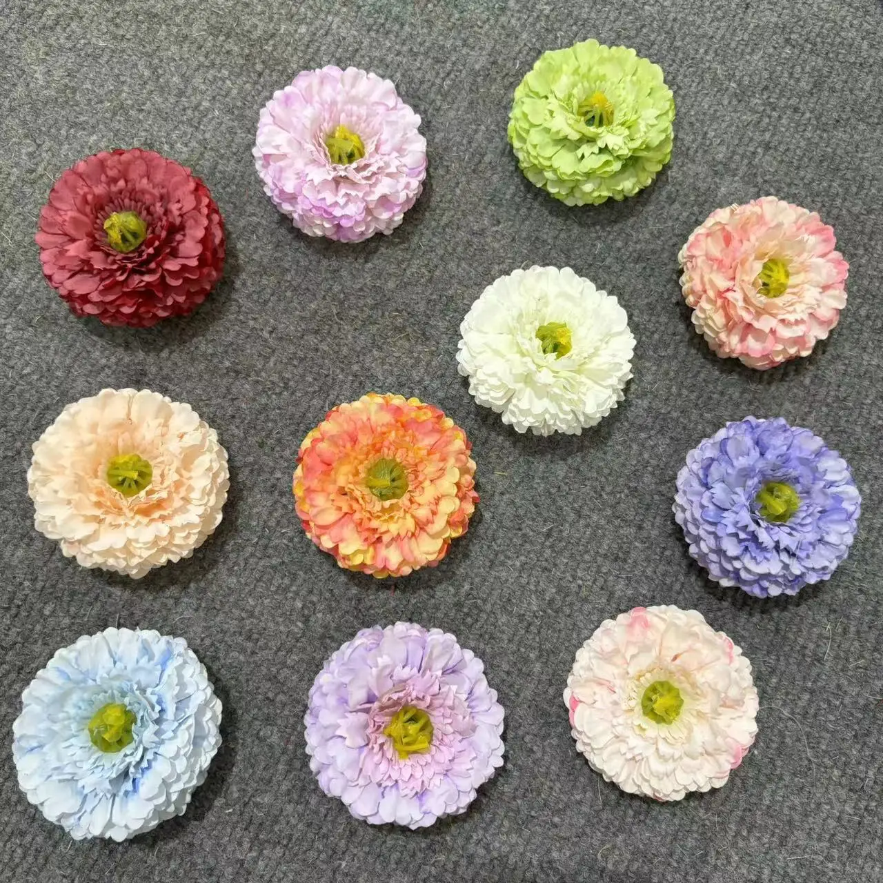 50 Pieces DIY Diameter 8cm Silk Cloth Peony Artificial Flower Heads For Wedding Events Anniversary Ceremony Decor