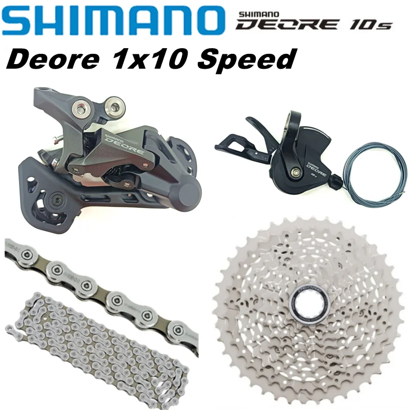 

Shimano Deore m4100 1X10S derailleurs Groupset 10 speed shift lever cassette 42T 46T freewheel hg54 chain