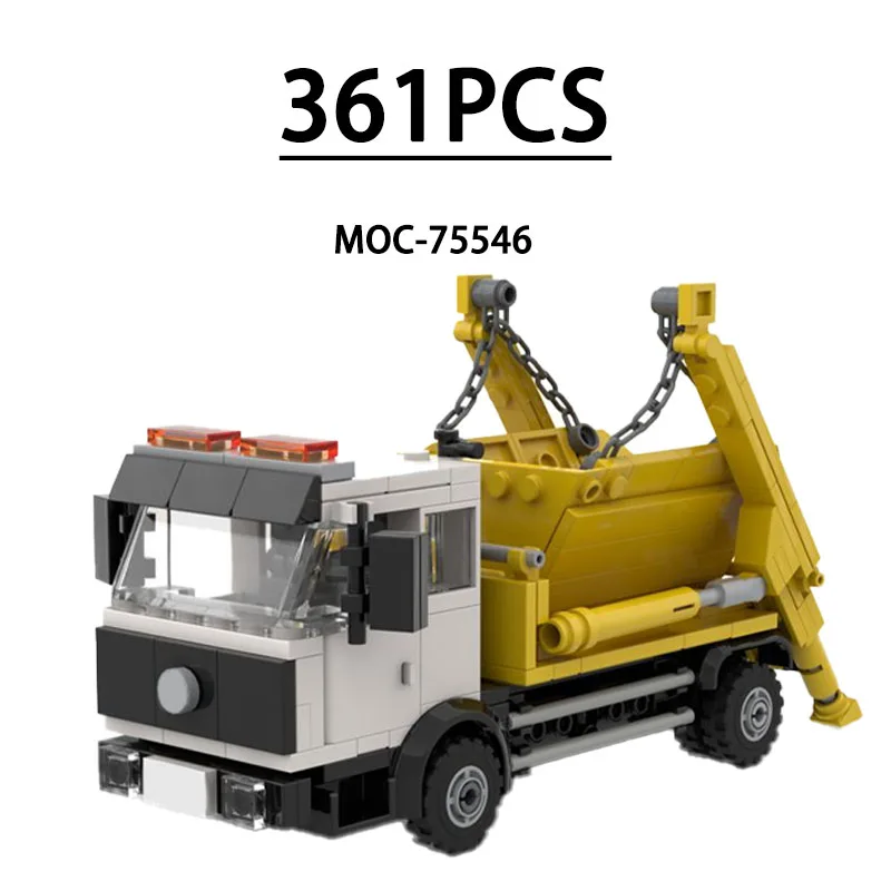 

MOC-75546 Building Block Dump Truck Cargo Vehicle Model Ornament 361Pieces Children Educational Birthday Christmas New Year Gift