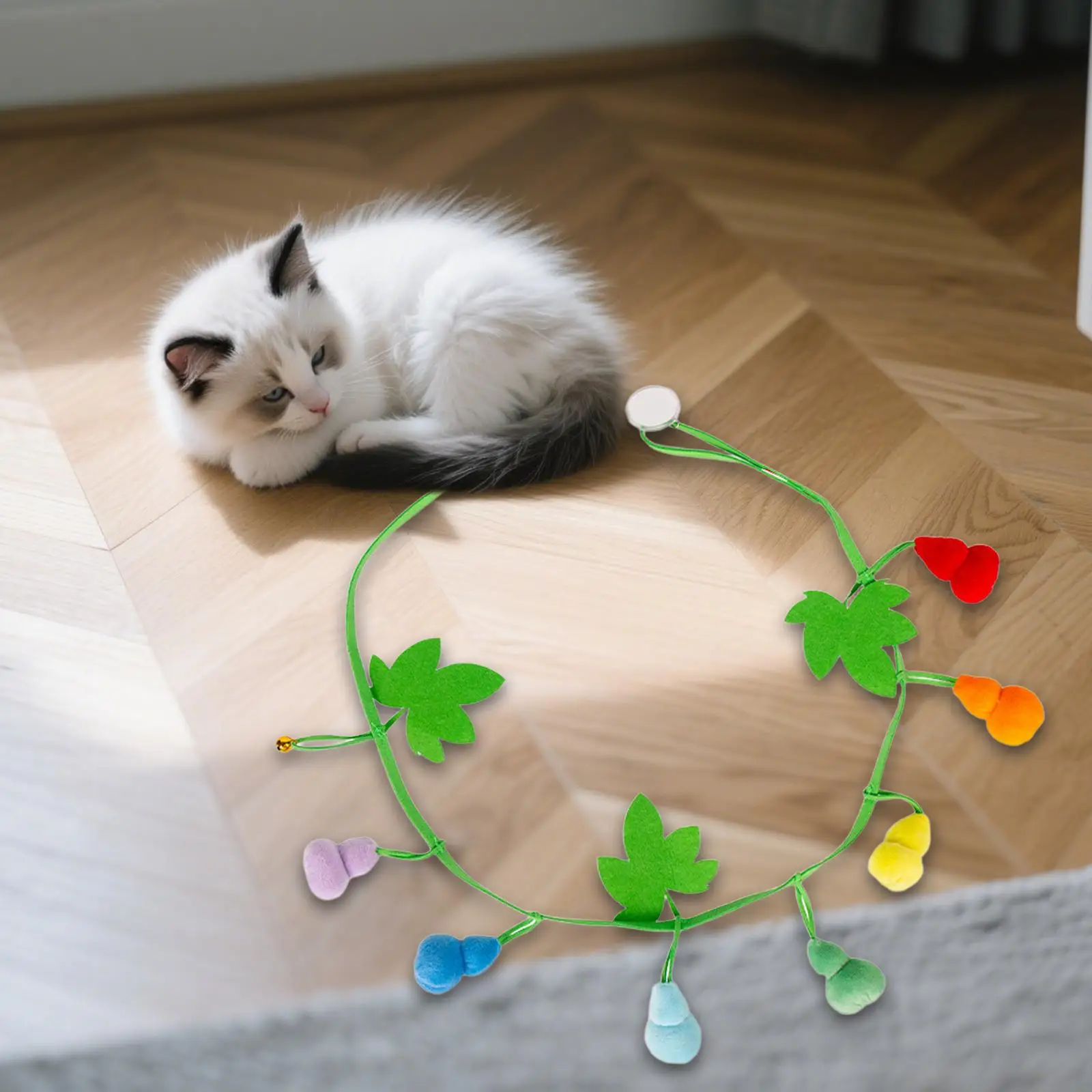 Auto jogar com sino 35.43 polegada animal companheiro gatinho brinquedo de pelúcia interativo gato brinquedo para jogar adultos gatinho sala estar porta tease