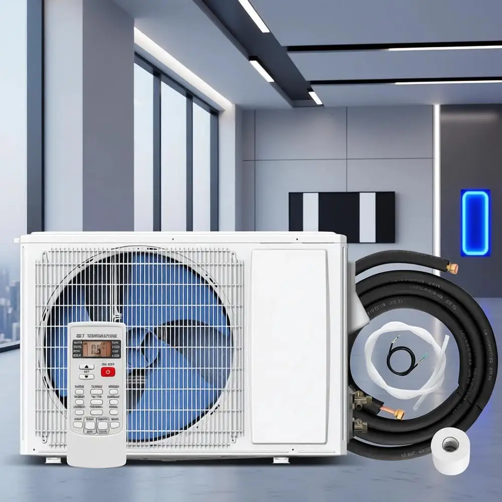 12000 BTU Mini Split AC & Heat Pump, 20 SEER, 115V, Wall-Mounted, Cools Up to 750 Sq. Ft., Energy Efficient Inverter Technology