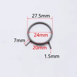 1.5x27.5x7mm Anti-theft Door Lock Torsion Springs Repaired Metal Coil Replacement Accessories Parts for Electronic Locks Handle
