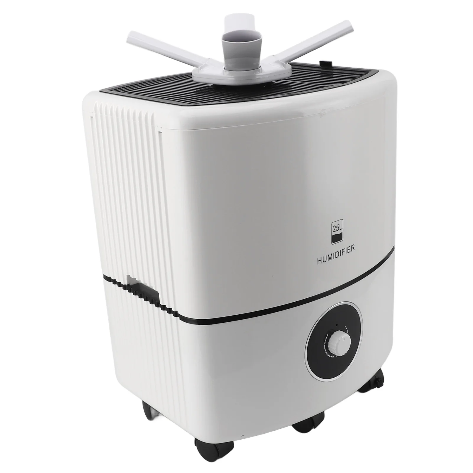 コールドミストトップフィル加湿器、ユニバーサルホイール、広い部屋、家庭、工業用、25l、3000ml/h