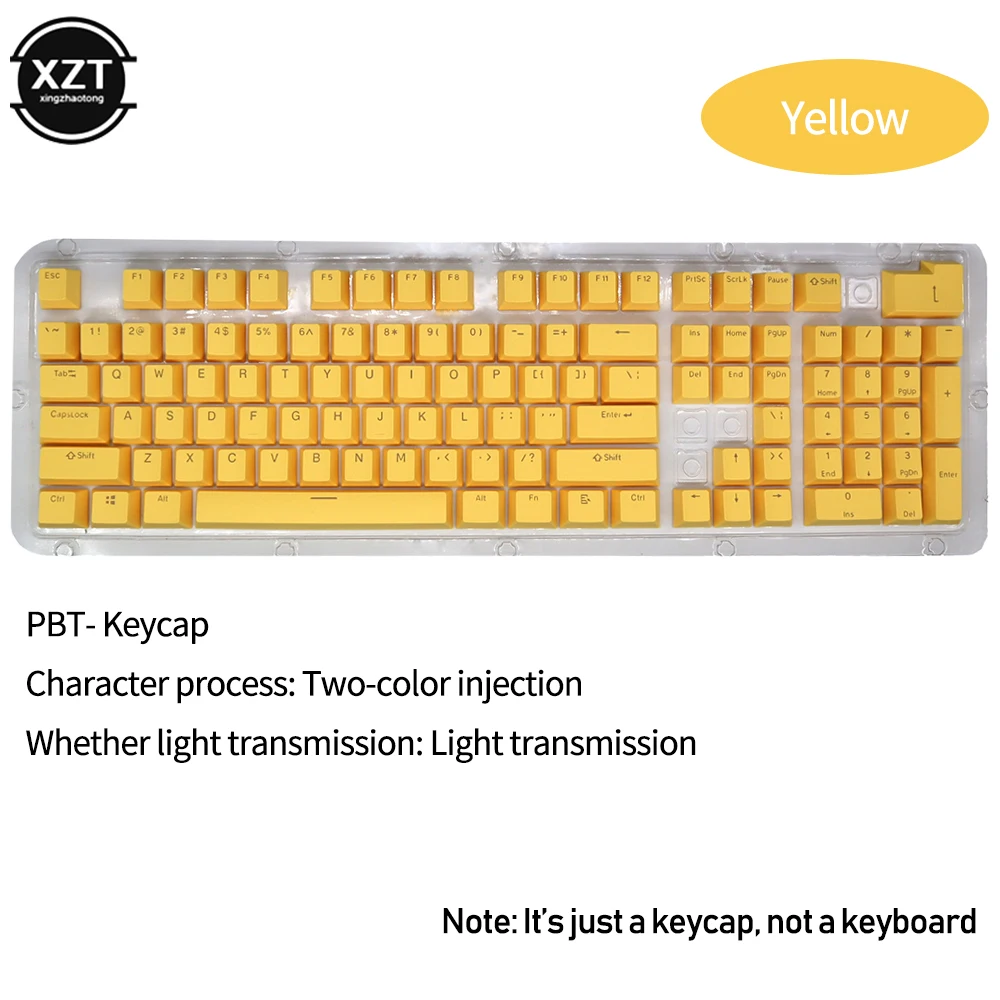 Pbt keycaps xvx perfil personalizado chave boné 104 chave compatível com cherry gateron mx switches gamer teclados mecânicos