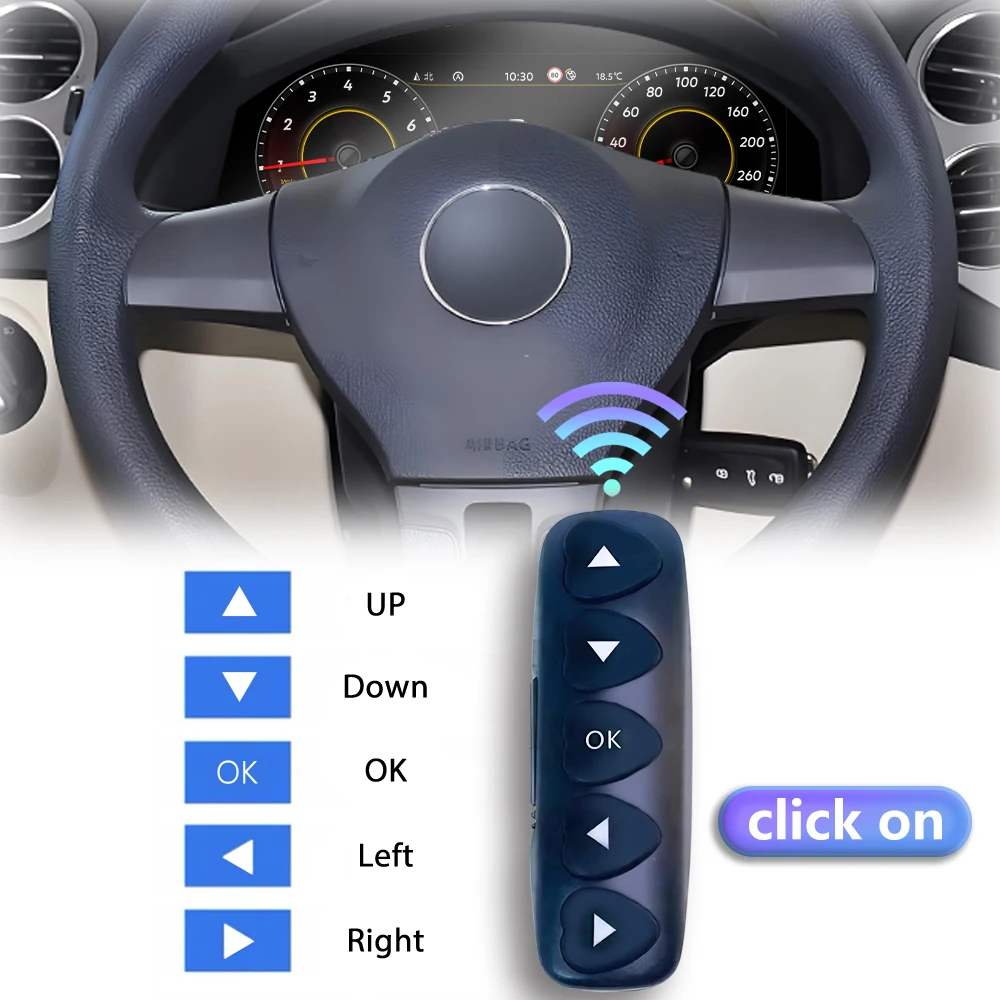 Digitales Auto-Cockpit-Dashboard, Lenkradtasten, Auto-Lenkrad-Controller, Fernbedienung – Detail 2