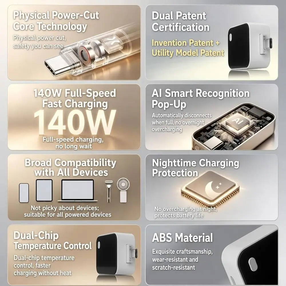 Digital Display Smart Auto Eject Charger Automatic Ejection Automatic Power Cutoff Automatic Power-off Charger Smart Disconnect