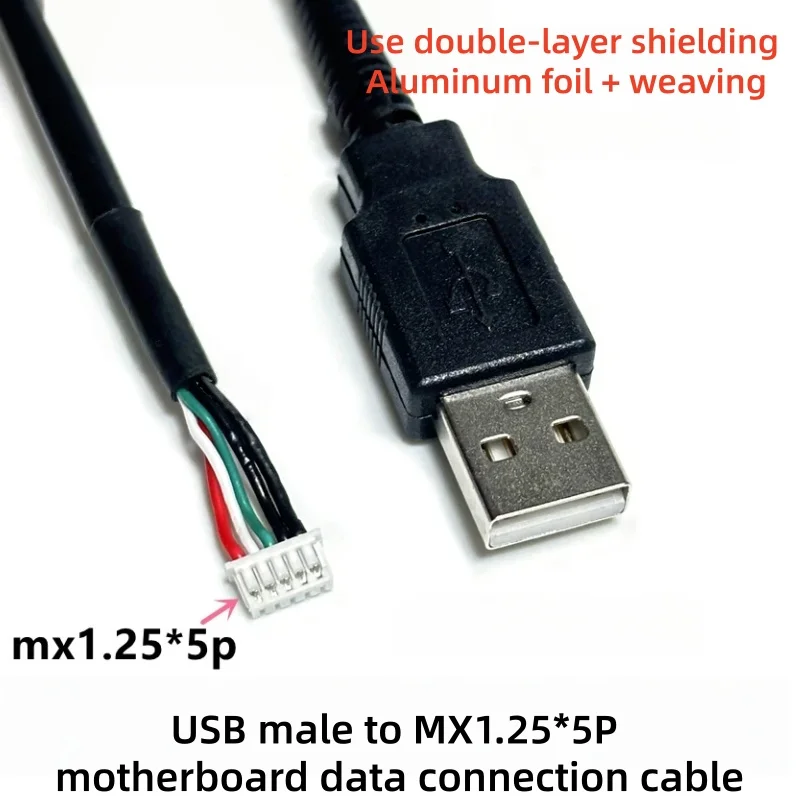 5pcs USB to MX1.25*5p DuPont Adapter Extension Cable Touch Screen Cable USB Terminal Data Cable