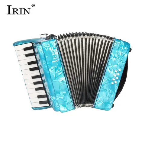 IRIN AR-80 Accordion 22 Keys 8 Bass Celluloid Accordion Professional Keyboard Instruments Accordion For Performance/Teaching