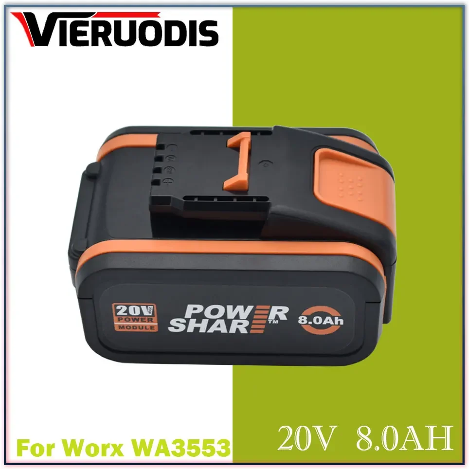 

For 20V Battery 8000mah Li-ion for Worx WX390/WX176/WX166.4/WX372.1 WX800/WX678/WX550/WX532/WG894E WG629E/WG329E/WG2