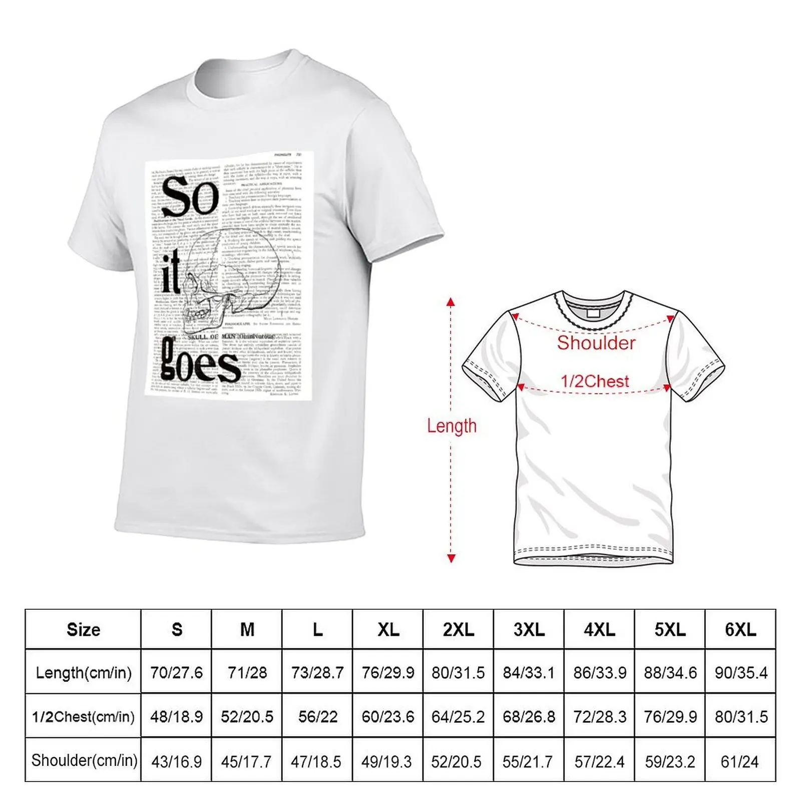 So It Goes, Vonnegut T-Shirt t shirts for man slim fit graphic t shirts for man T-Shirt