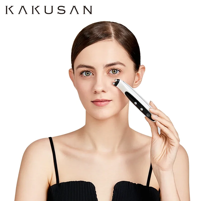 KAKUSAN منتج التجميل الدائرة المظلمة الاهتزاز المضادة للتجاعيد رفع العين الرعاية الأسطوانة رفع جهاز التجميل EMS مدلك العين #4