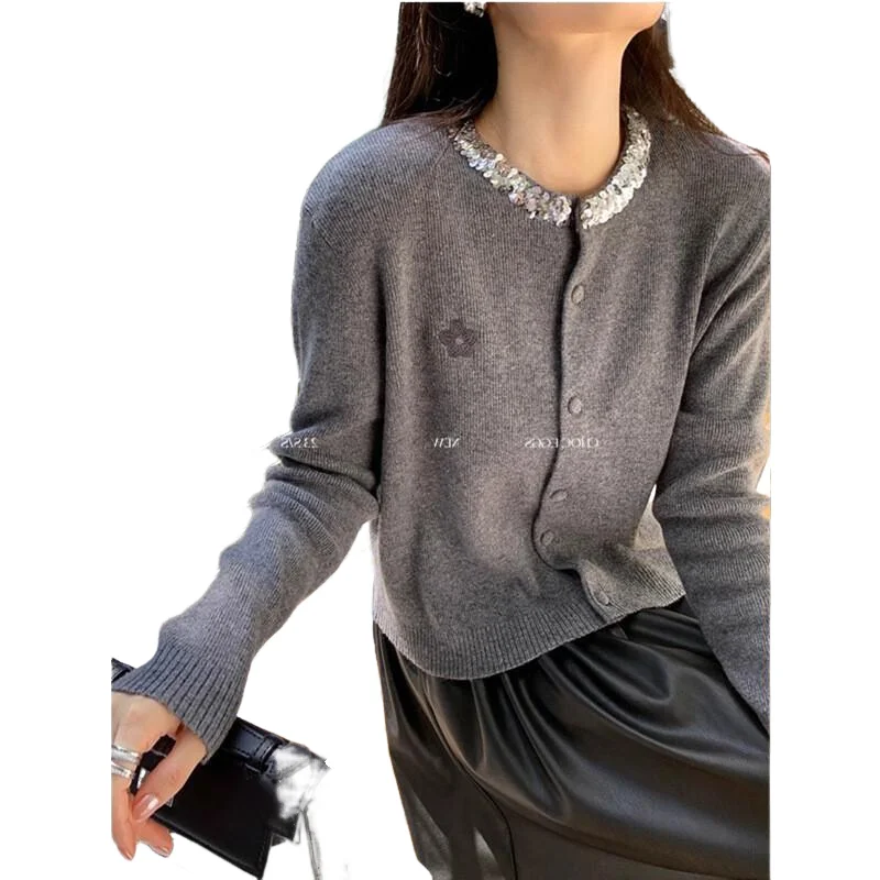 Dameskleding Gebreide kleding Vest Trui Jas Koreaanse populaire dameskleding winter 2025, losse dikke, gezellige tops