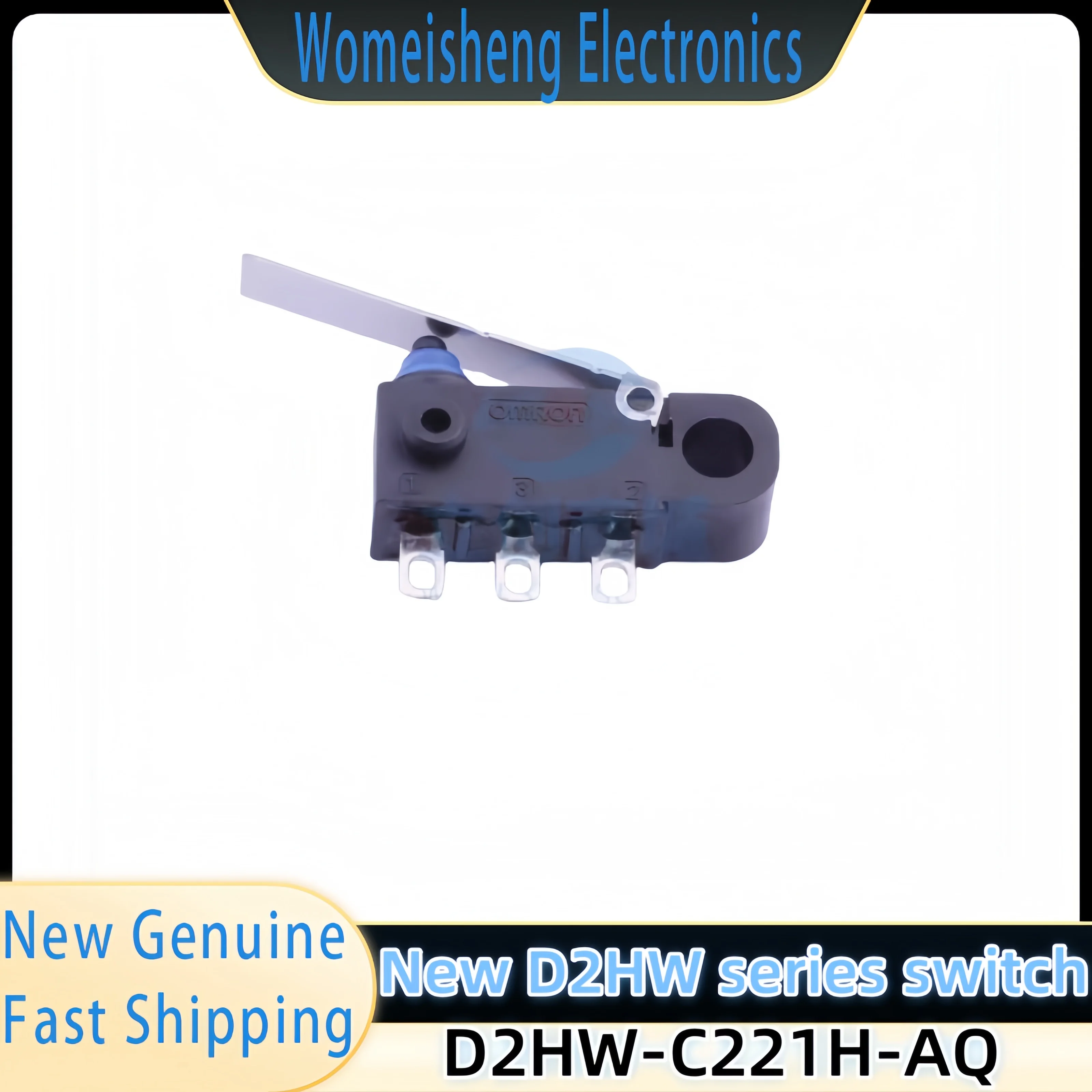 

New genuine D2HW-C221H-AQ waterproof microswitch 1PCS