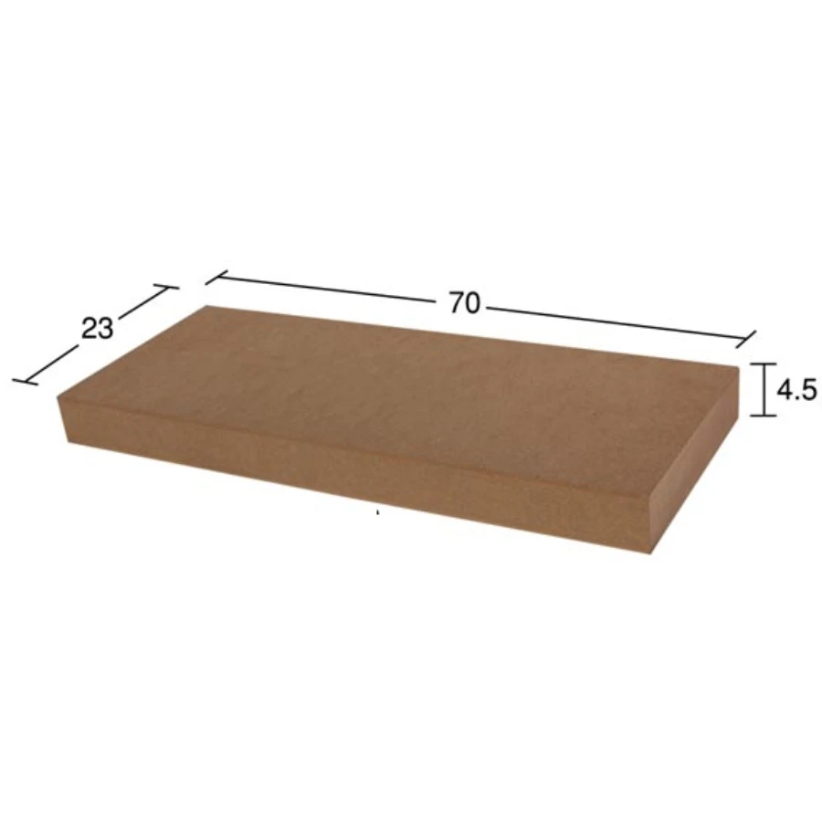 PA226 Junior Rectangle Chassis Board, Raw Wood Mdf Board