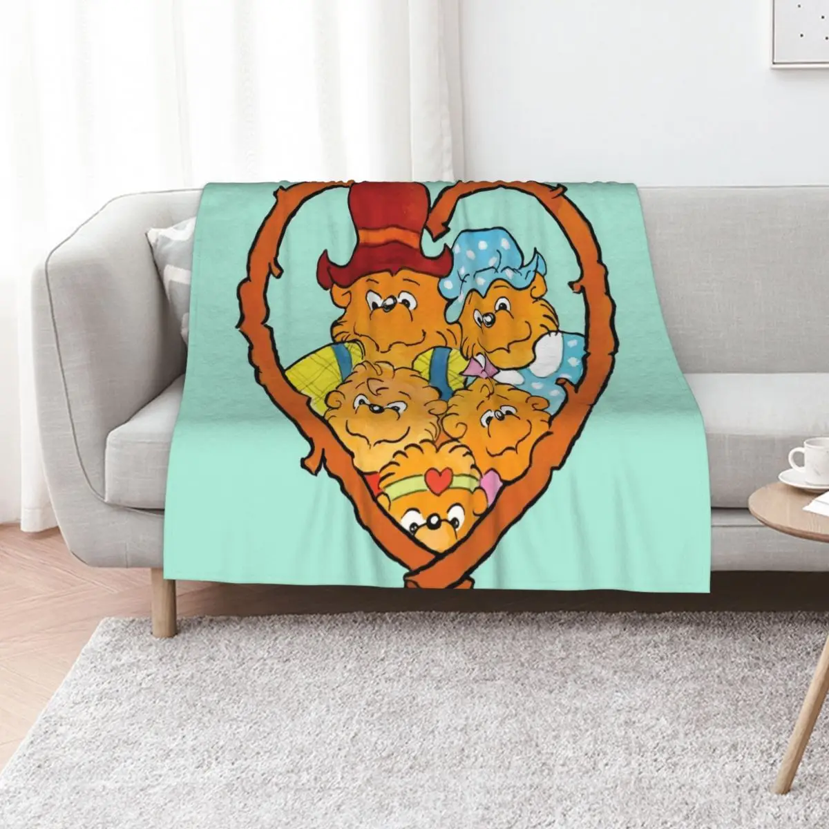 

The berenstain bears family Throw Blanket Loose Blankets For Bed warm winter for sofa Blankets
