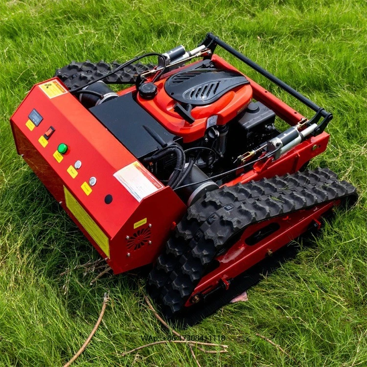 Electric Remote Control Garden Robot Lawn Mower with New Engine Tracked Construction Machinery