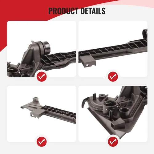 Imagen 2 del producto Para BMW Serie 3 E46 Z4 E85 E86 325 1999-2008 Placa de montaje del tanque de expansión del radiador de recuperación de refrigerante de transmisión 17111436251