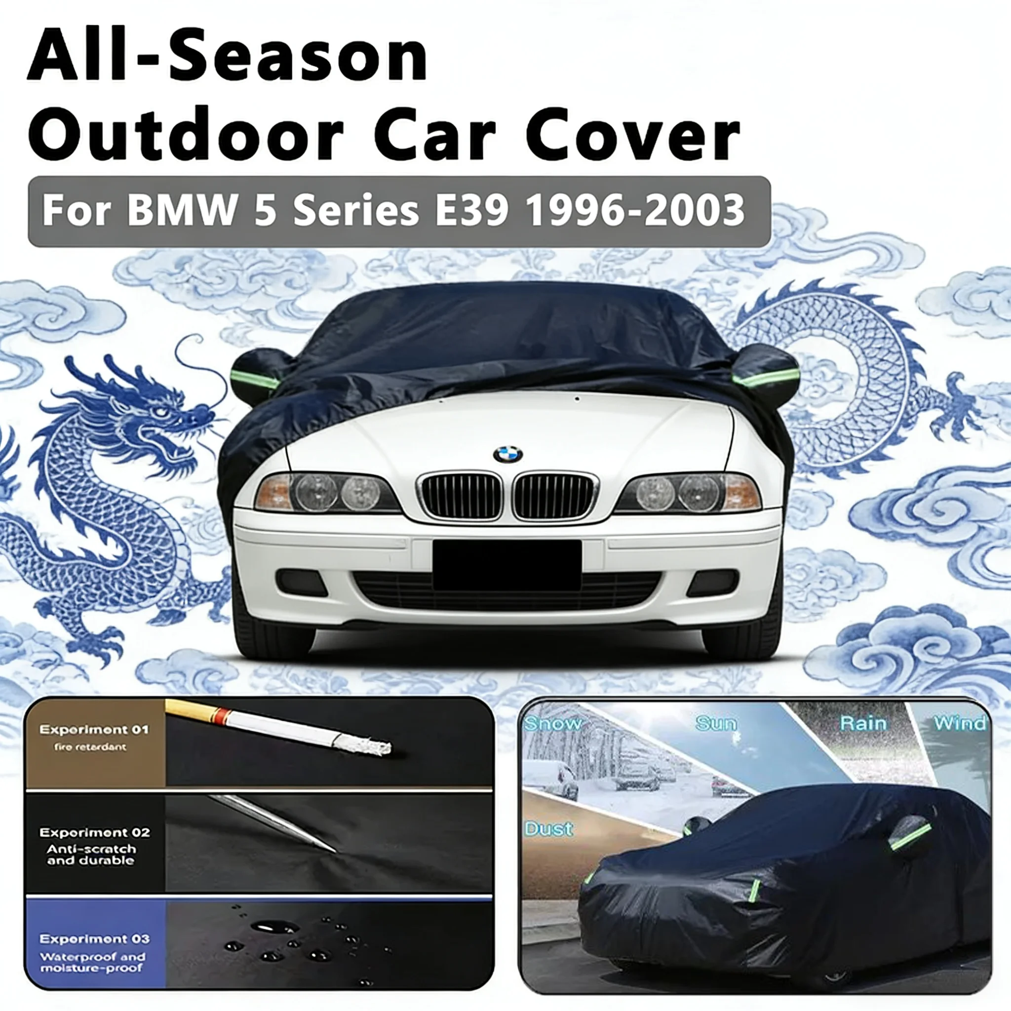 

For BMW 5 Series E39 1996-2003 Car Full Cover - All Weather Auto Protection Accessories 1999 2000 2001 2002 2003