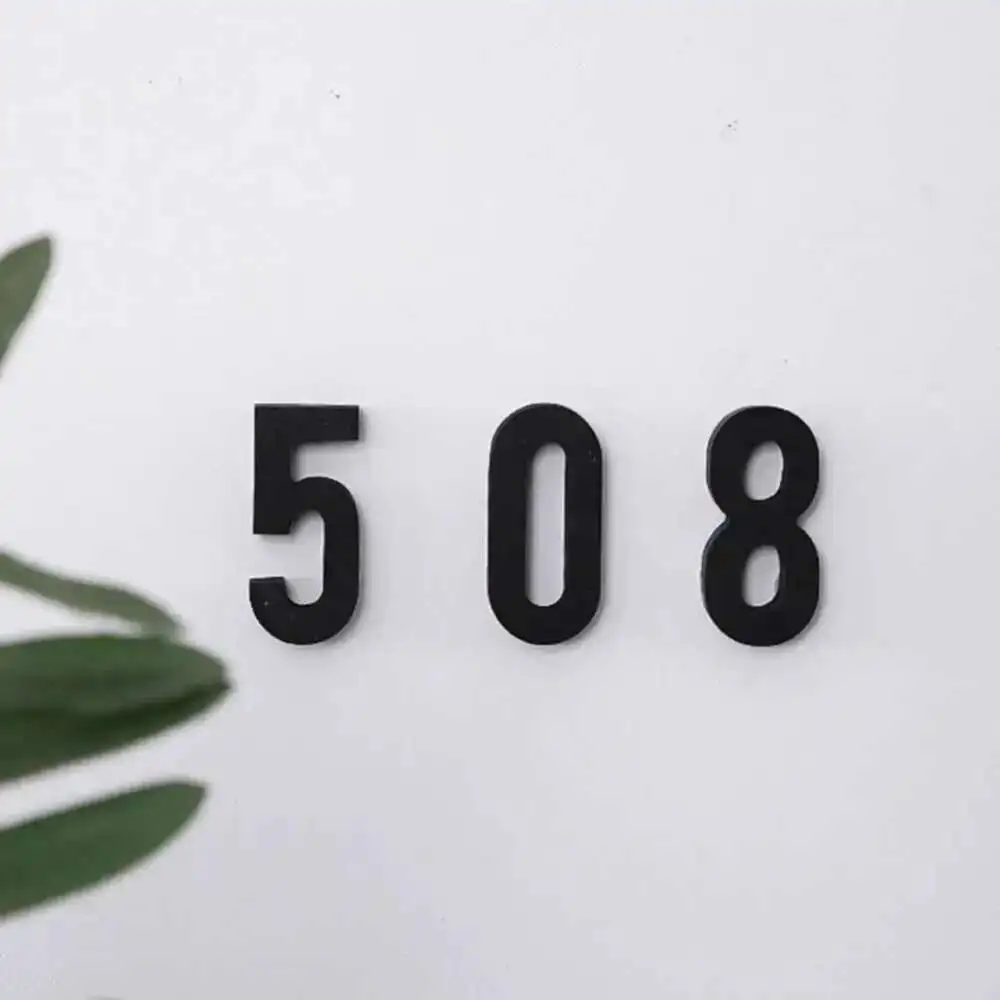 Numéro de maison pour adresse de porte, panneau extérieur numérique