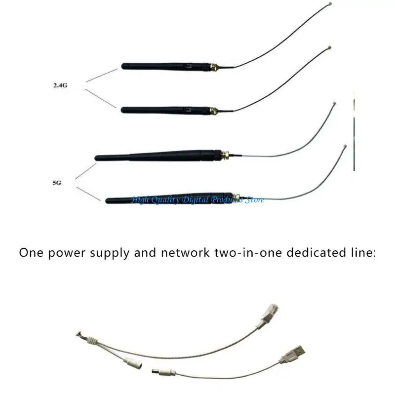 U2JE potenza 1200m wireless 5g+2,4 GHz Monitoraggio del modulo WiFi a doppia banda Video monitoraggio Transmisson