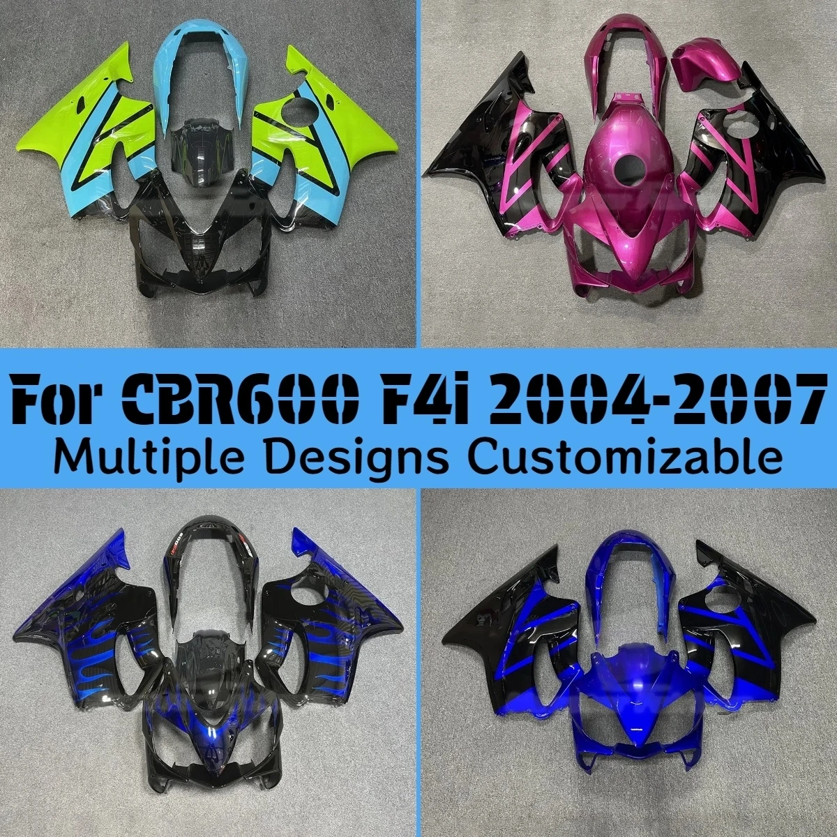 Injection Fairing Set for Honda CBR600F4i 2004 2005 2006 2007 Motorcycle Full Fairings Kit CBR 600 F4i 04 05 06 07