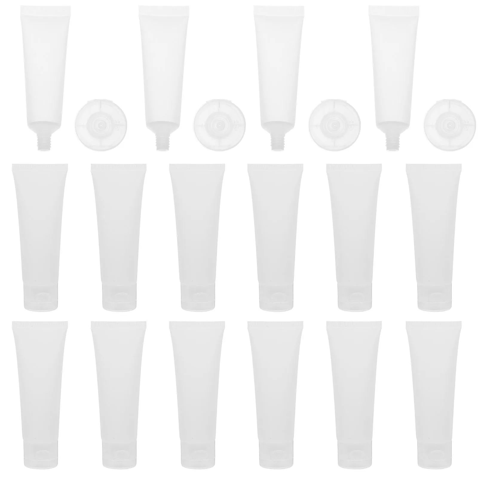 

20Pcs Travel Size Lotion Bottles Refillable Empty Tubes for Cream Shampoo Conditioner Portable Squeeze Tube Cap