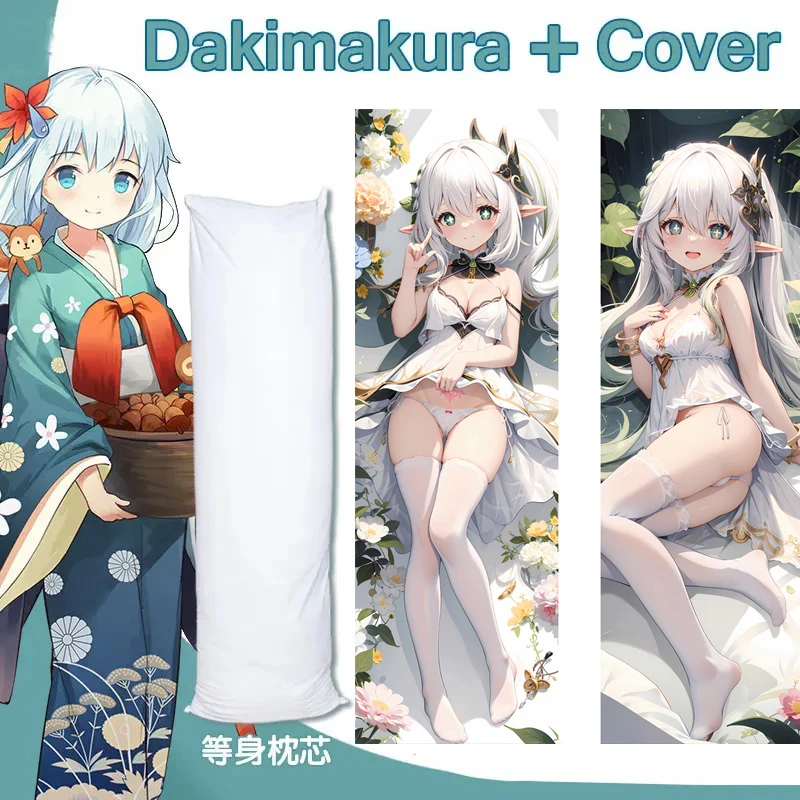 

Genshin Impact Nahida аниме Waifu Dakimakura вставка подушка для тела обнимающая кровать для сна 150X50 см игра длинная подушка для свадьбы