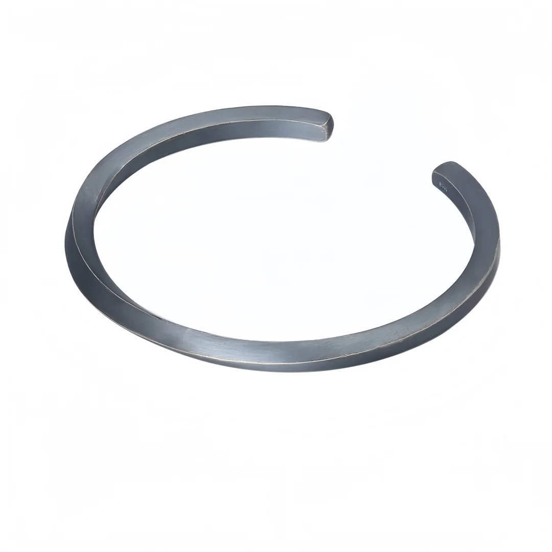 BOCAI Real S925 Sterling Silver Bangles for Men Women Antique Retro Mobius Strip Bracelets Fashion Punk Fine Choice Jewelry