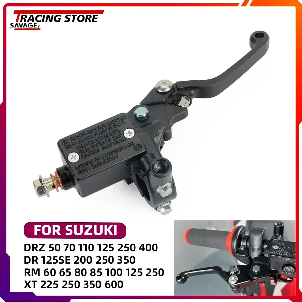 

For Suzuki DRZ DR RM RMX RMZ 50 65 70 80 85 110 125 200 250 350 400 450 Front Brake Lever Master Cylinder Motorcycle Accessories