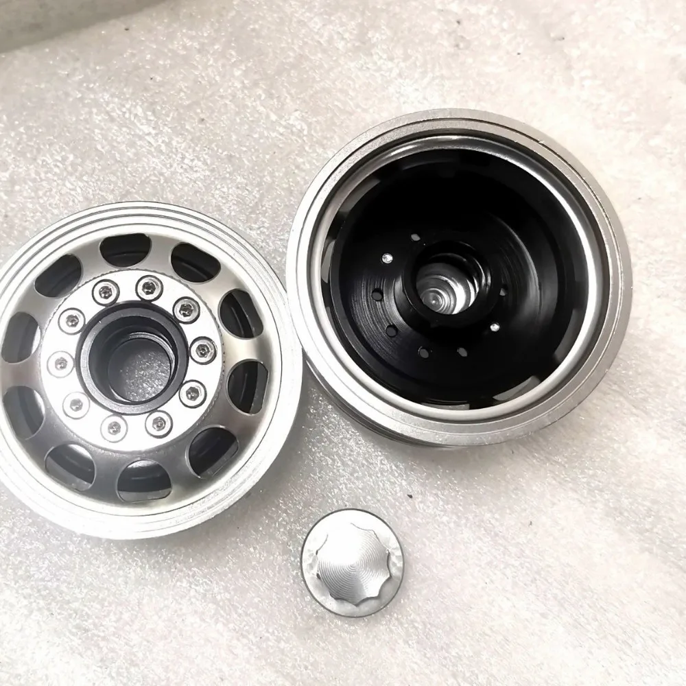 

Metal Unpowered Narrow Front Wheel Hub for 1/14 Tamiya RC Dump Truck SCANIA 770S R620 VOLVO 750 Mercedes-Benz ACTROS MAN Parts
