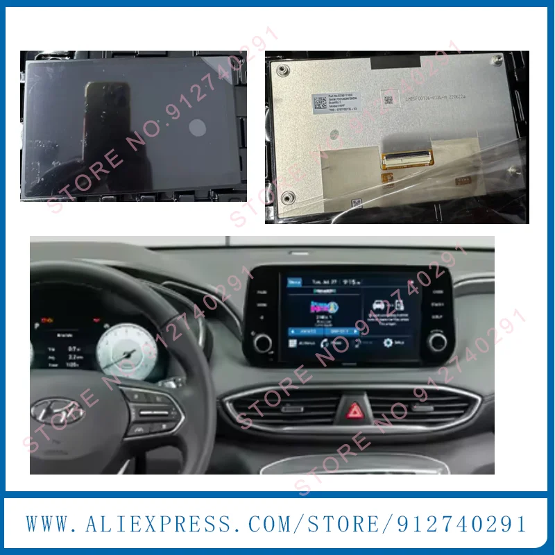 

LCD Display Screen For Kia-Stonic RIO Niro 2020-2023 Radio Navigation LCD Screen For 96160-h8290fhv 96160-h8690FHV 96130AT000