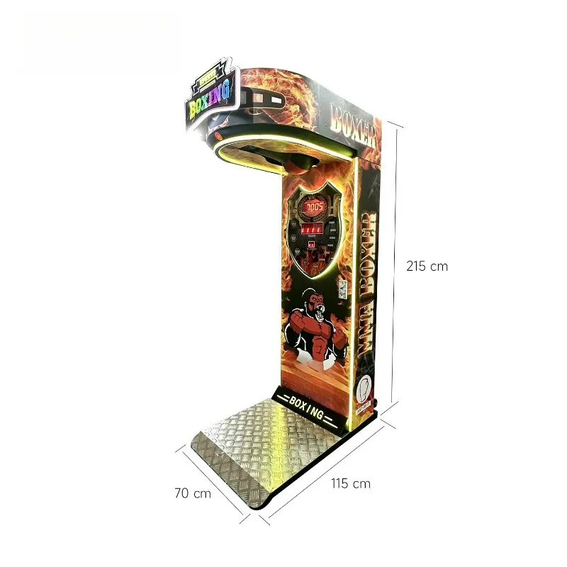 Boxer Machine Boxing Arcade Game Strength Tester Punching Bag for Mall Bar Gym Entertainment Customized