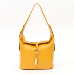 Zency Elegant Black Women Shoulder Bag 100% Genuine Leather Hobo Handbag Lady Messenger Bag Charm Lock Decoration Shopping Bag