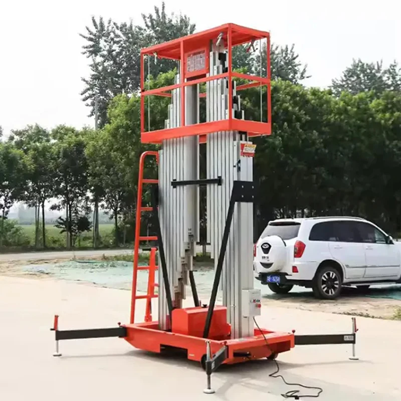 High Altitude Mobile Work Platform New Aluminum Alloy Lift With Chain Sling For Cleaning Installation And Maintenance