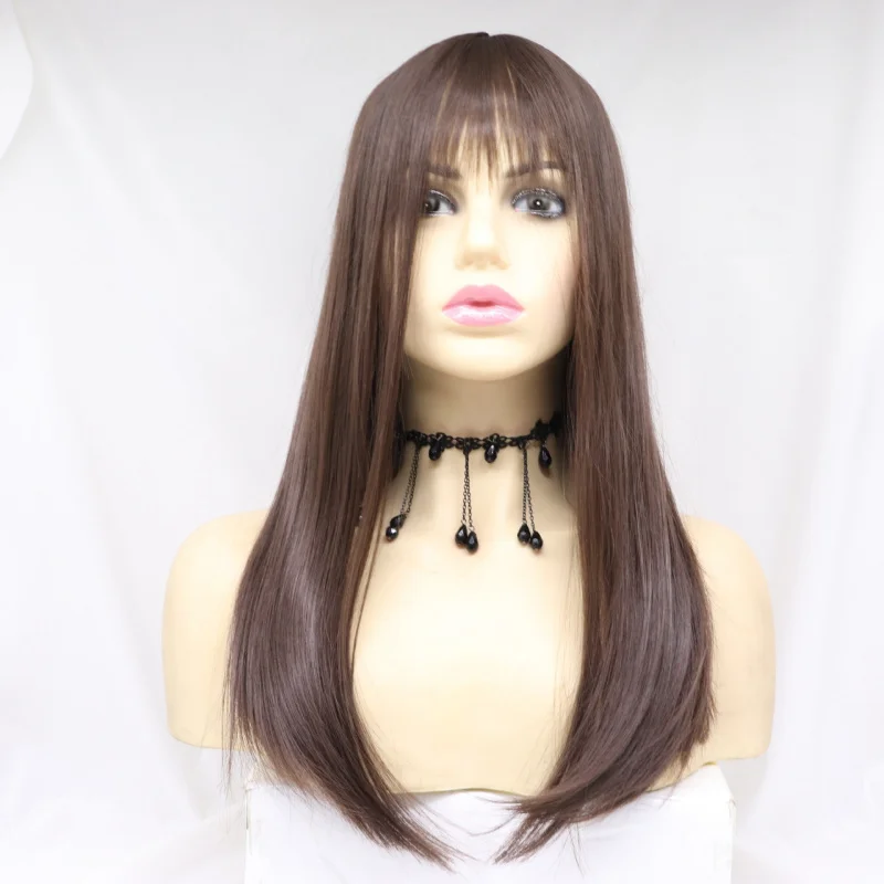 Wig, synthetic fiber front lace daily headpiece, cosplay