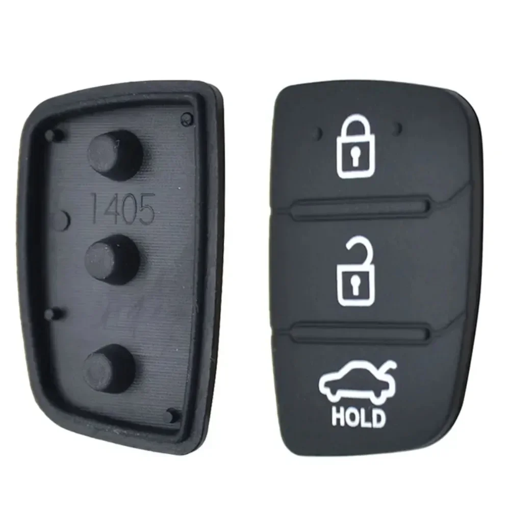 3 Button Key Replacement Rubber Cover Repair Key Case For Hyundai Creta I20 I40 Tucson Elantra Santa Fe Solaris ix35 ix45 Remote