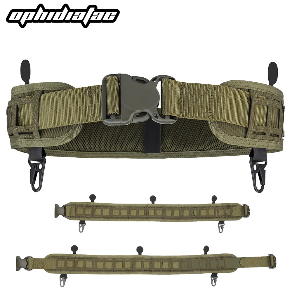 

OPHIDIANTAC Outdoor Hunting Belt Multi-Function Buckle Nylon BeltMen's Belt High Quality Outdoors Sport Canvas Belt Neutral Gi