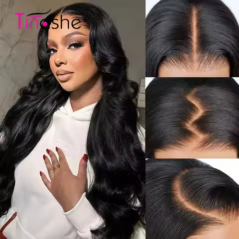 Tinashe Ready To Go Lace Front Human Hair Wig Pre Plucked&amp;Bleached Body Wave Lace Front Wig 180% 250% 13x6 HD Lace Frontal Wig