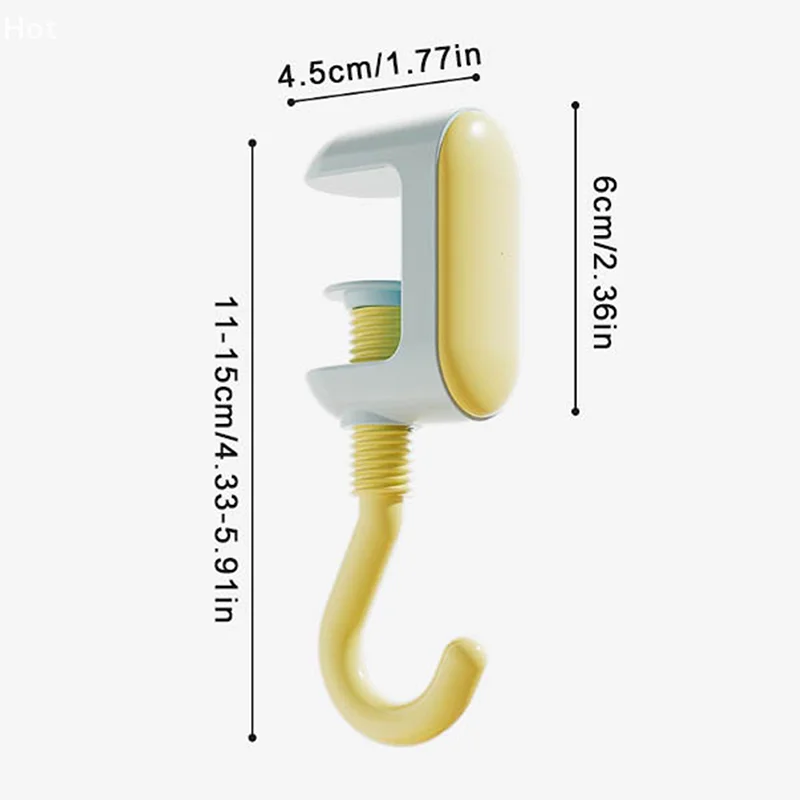 Dopamine Portable Adjustable Desk Edge Hook Desktop Bag Hooks Strong Load-Bearing Gaming Headset Water Bottle Hanging Hooks