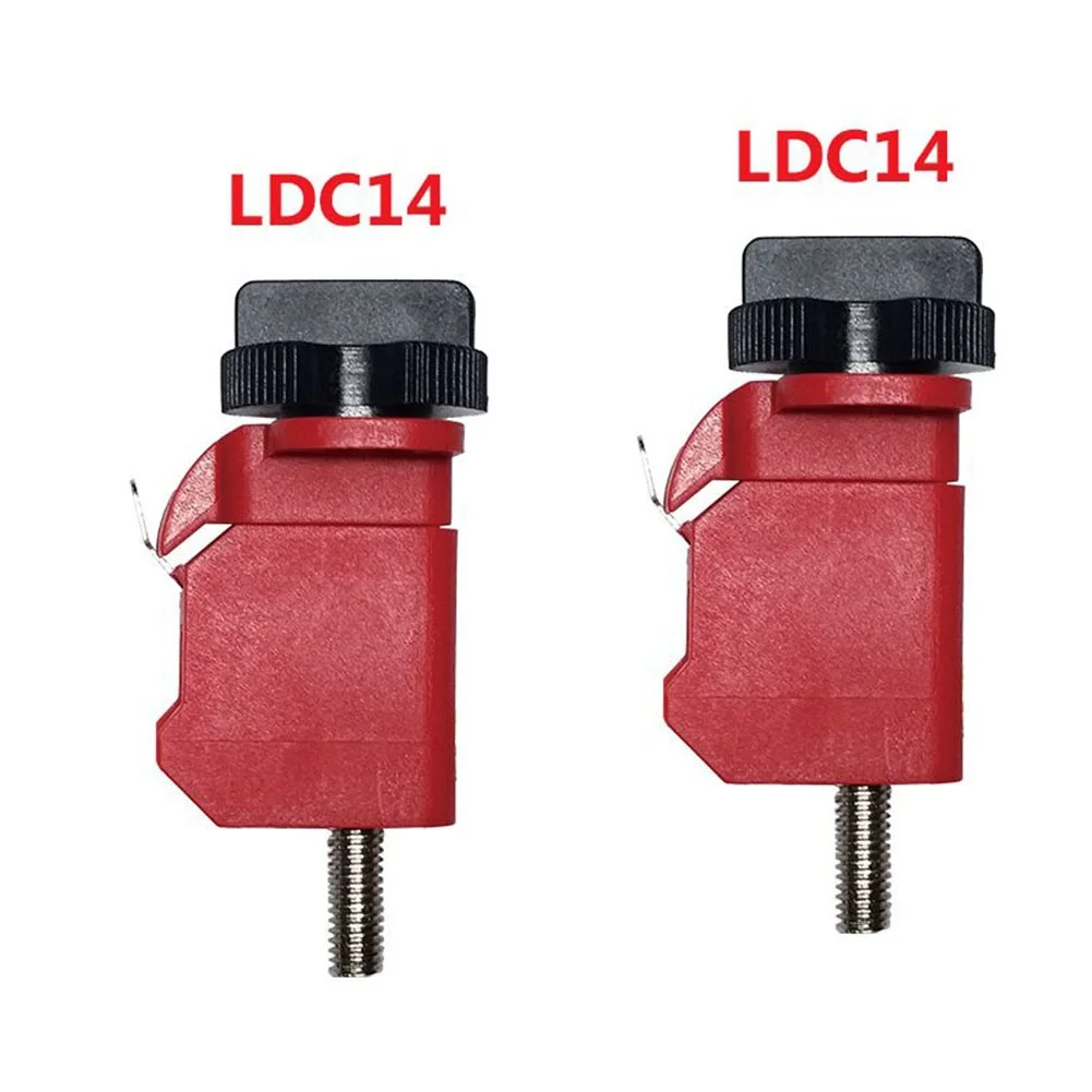 Black Red Circuit Breaker Lock Circuit Breaker Locking Device Humanized Button Design For Household Distribution