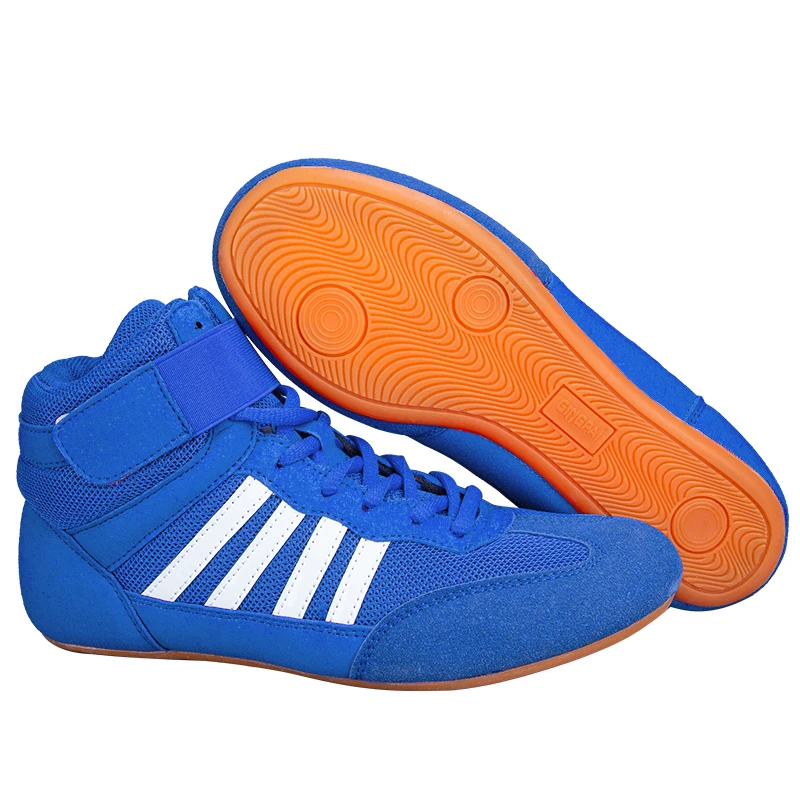 GINGPAI Training Worstelschoenen Mannen vrouwelijke Fitness Boksschoenen Mesh Ademende Boksschoenen Mannen Hoge Kwaliteit Worstelschoenen