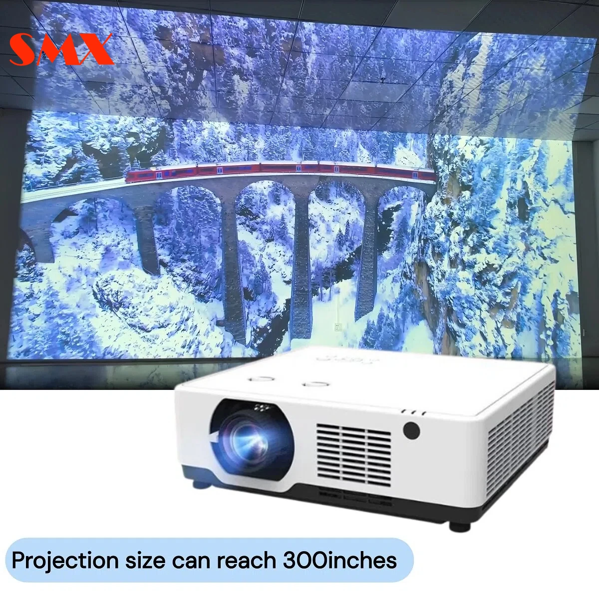 High Brightness 7200lm Engineering Commercial Laser Projector for Large Venue Church Auditorium Outdoor Event