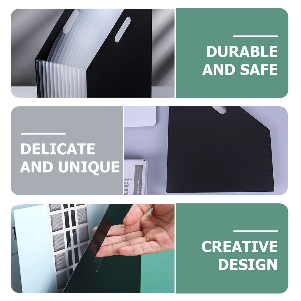 

Desktop File Organizer Large Capacity Expandable Document Storage Rack For Office School Dorm Paper Files Books Holder