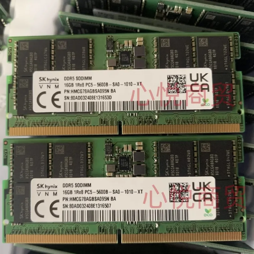 (1PC)SK Hynix 16G 1RX8 DDR5 5600B PC5 Notebook Memory HMCG78AGBSA095N